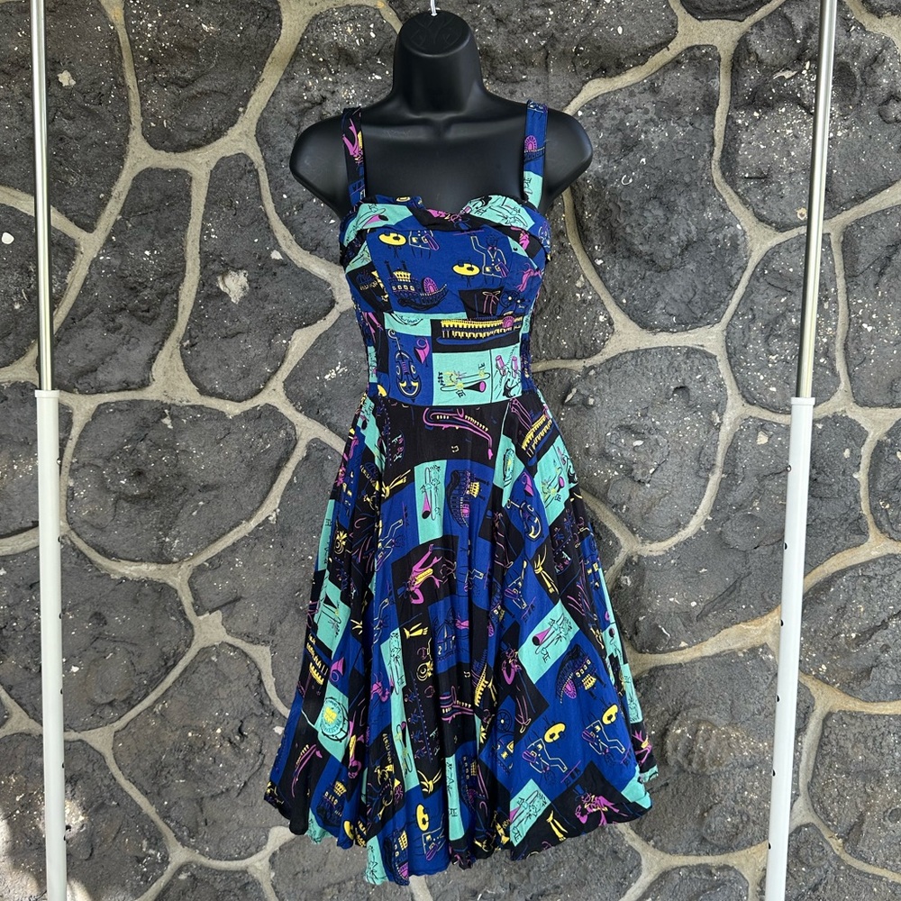 Trashy Diva Trixie Dress Preservation Hall flat rayon 2018, XS